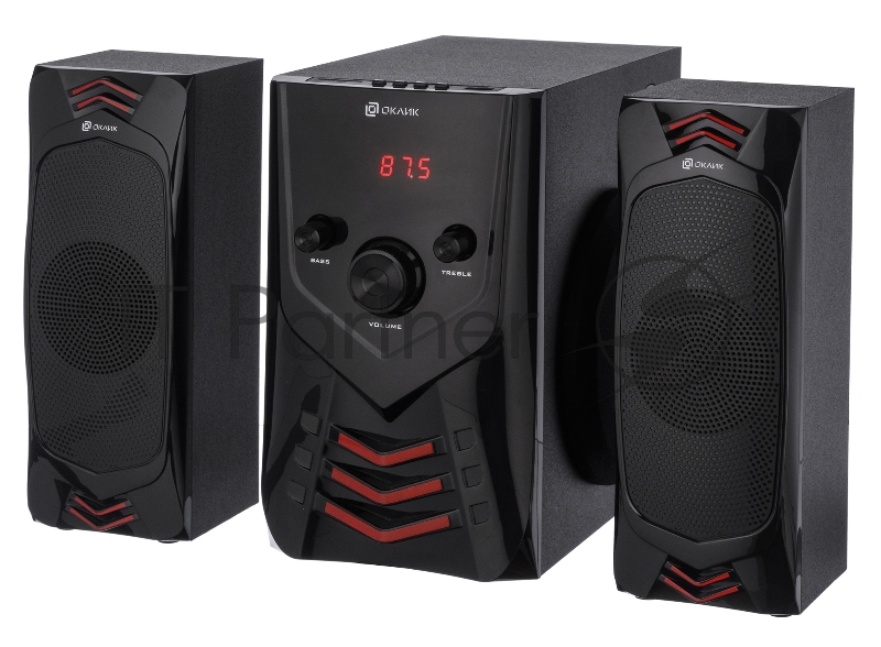 Колонки Oklick OK-432 2.1 черный 25Вт