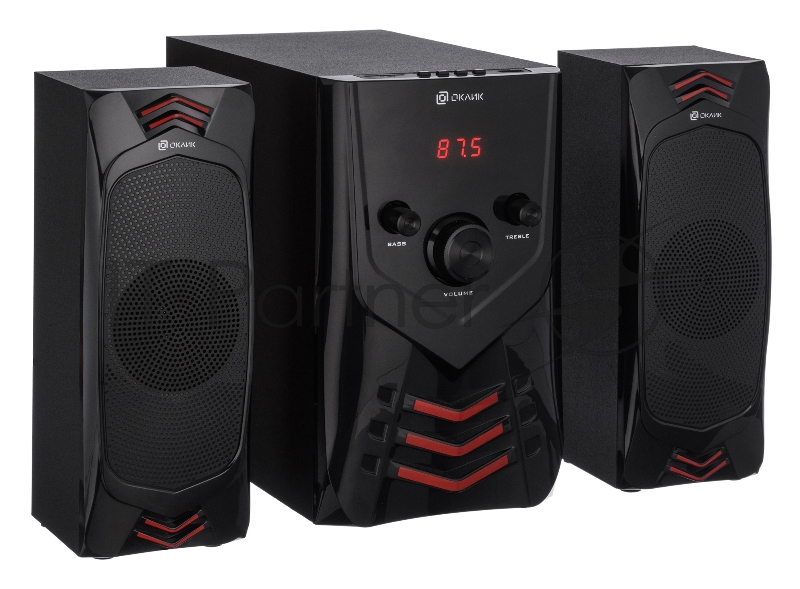 Колонки Oklick OK-432 2.1 черный 25Вт