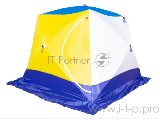 Палатка рыбака КУБ-4 Т трехслойная дышащая (Стэк)