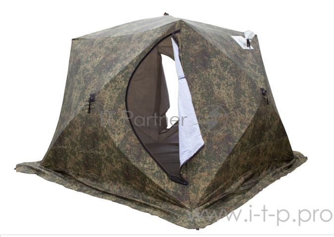 Палатка рыбака КУБ-4 Т трехслойная камуфляж (Стэк)