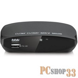 Цифровая ТВ приставка BBK SMP002HDT2 темно-серый