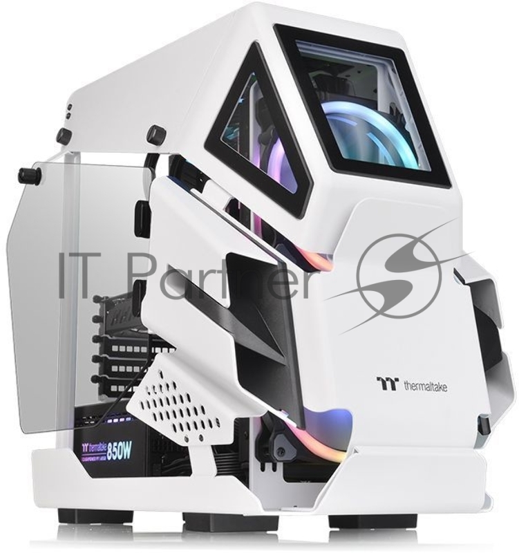 Корпус без блока питания AH T200 Snow/White/Win/SPCC/5mm Tempered Glass*2