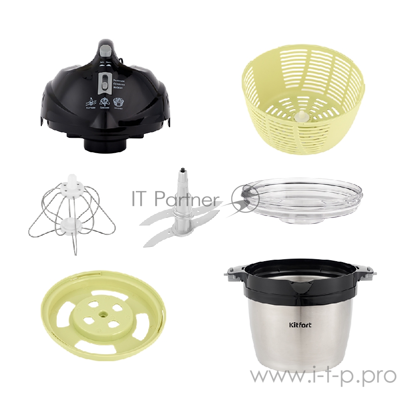Измельчитель 3 в 1 КТ-1396. Измельчитель Kitfort КТ-1396 быстро измельчает мясо, твердый сыр, овощи, травы, чеснок, ягоды и многое другое. Двойной нож измельчает продукты практически по всей высоте чаши.Легкая и вместительная чаша измельчителя сделан
