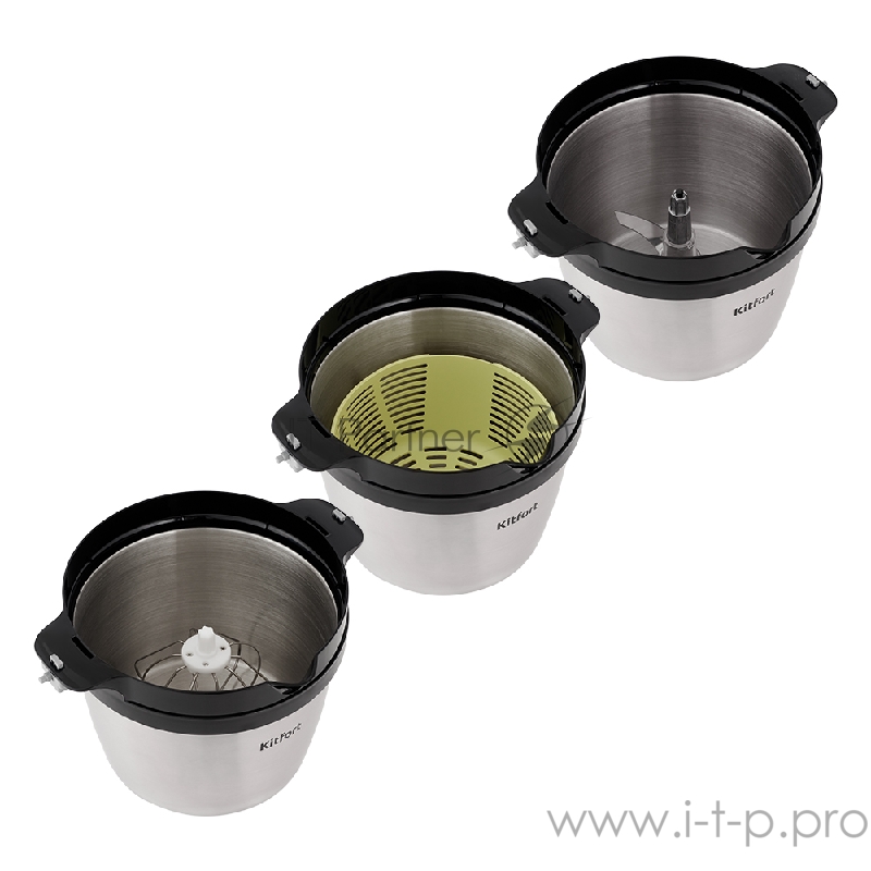 Измельчитель 3 в 1 КТ-1396. Измельчитель Kitfort КТ-1396 быстро измельчает мясо, твердый сыр, овощи, травы, чеснок, ягоды и многое другое. Двойной нож измельчает продукты практически по всей высоте чаши.Легкая и вместительная чаша измельчителя сделан