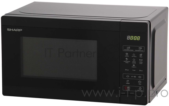 Микроволновая печь Sharp Микроволновая печь Sharp/ 20 л, 800 Вт, гриль, эмаль,черный, 440x258x324мм