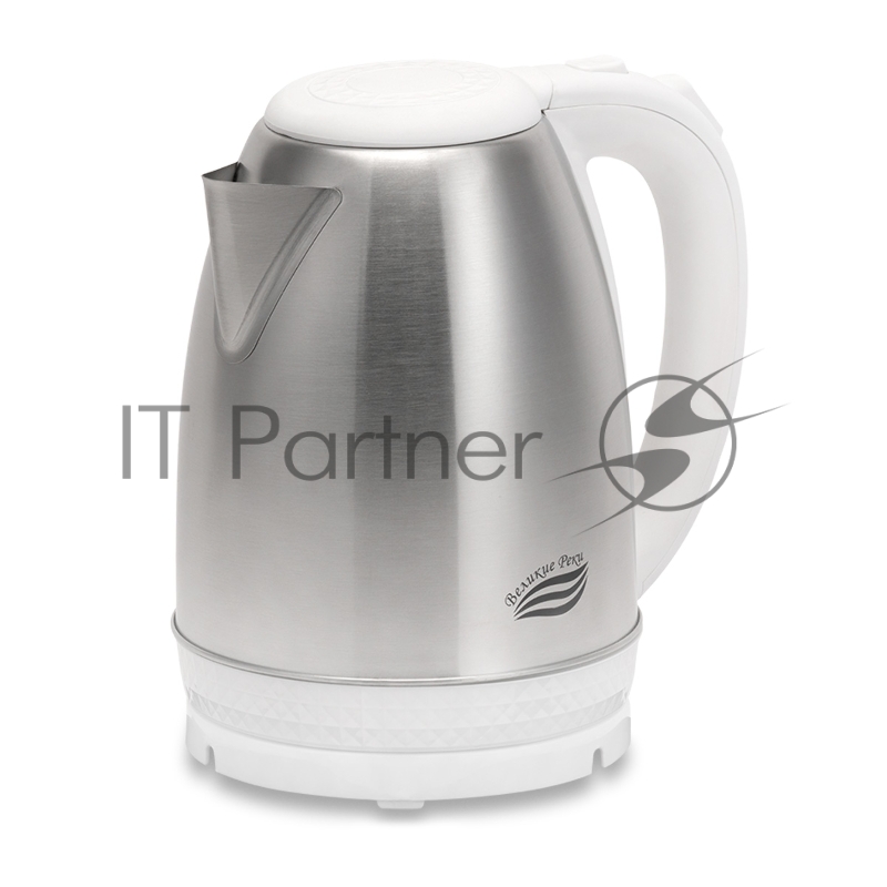 Чайник электрический Великие реки Амур-1 белый, 1,8л, нержавейка