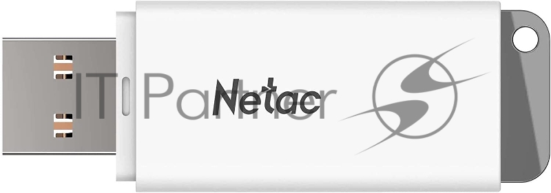 Флеш Диск Netac U185 8Gb <NT03U185N-008G-20WH>, USB2.0, с колпачком, пластиковая белая
