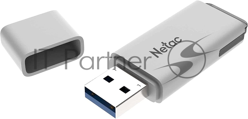 Флеш Диск Netac U185 8Gb <NT03U185N-008G-20WH>, USB2.0, с колпачком, пластиковая белая