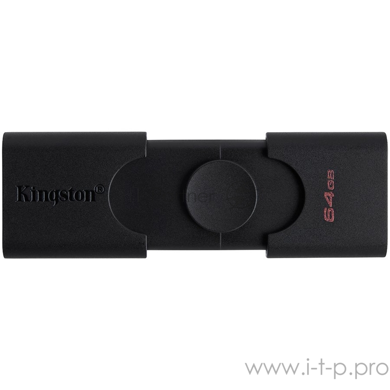 Флеш Диск Kingston 64Gb DataTraveler DUO <DTDE/64GB>, USB Type-A и USB Type-C