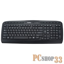Клавиатуры, мыши Perfeo клавиатура беспров. Ultra Slim Multimedia, USB, чёрная PF-5213 WL
