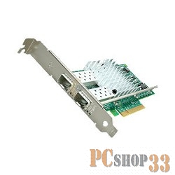 INTEL Сетевые адаптеры Контроллер 2-портовый Ethernet 10GbE CNA dual port Intel X520-DA2 (E10G42BTDABLK), PCIe 2.0 x8, 2xSFP+, LP