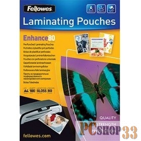 Пленка Fellowes Пленка для ламинирования FS-5452501, с перфорацией (А4 (228х303мм), 80мкм,100 шт.)