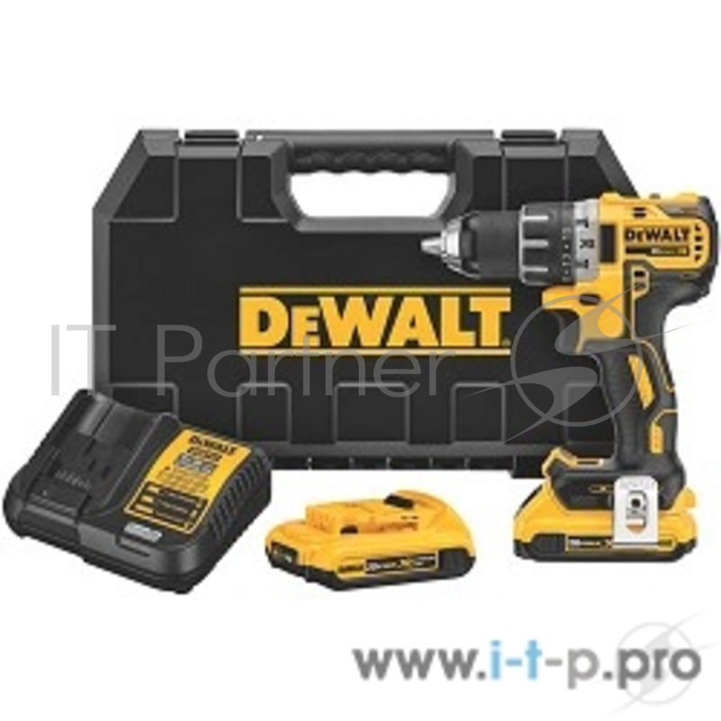 Дрель, Шуруповерт DeWalt DCD 791 D2 Шуруповерт аккумуляторный DCD 791 D2 {18В Li-ion2,0 Ач2 аккум70Hm0-550/2000 об/минБЗП 13ммкейсвес 1,5 кг}