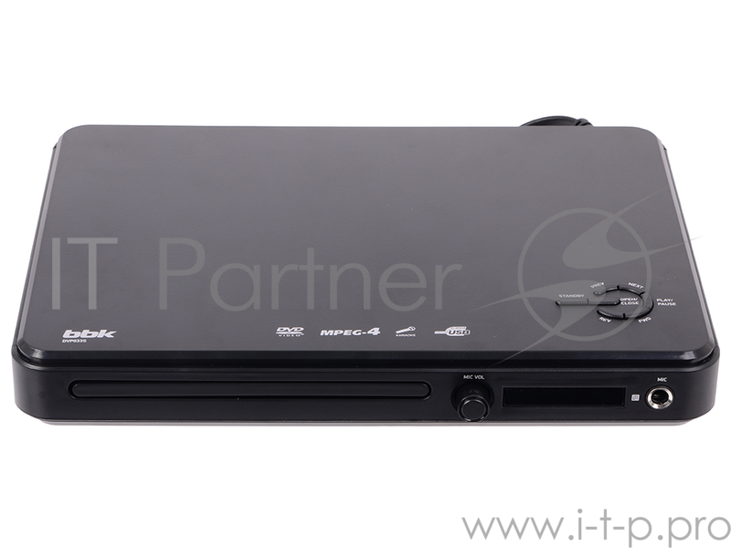 DVD-проигрыватель BBK DVP033S Mpeg-4 DVD-плеер серии in Ergo черный / темный-серый