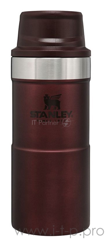 Термокружка Stanley The Trigger-Action Travel Mug 0.35л. бордовый (10-06440-043)