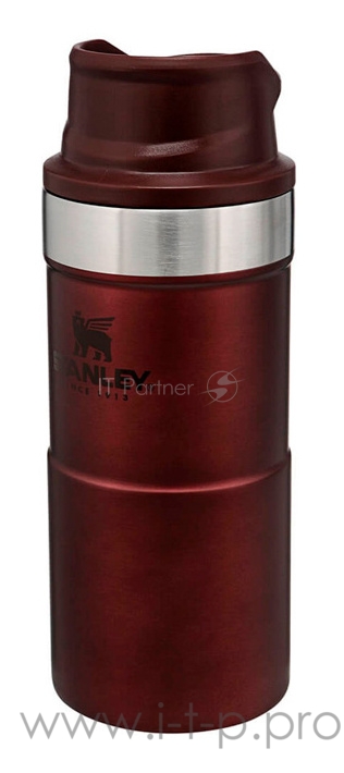 Термокружка Stanley The Trigger-Action Travel Mug 0.35л. бордовый (10-06440-043)