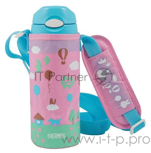Термос Thermos FHL-401F LP 0.4л. розовый/голубой с чехлом (320148)