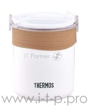 Термос Thermos JBS-360 0.36л. бежевый/белый с чехлом (135223)