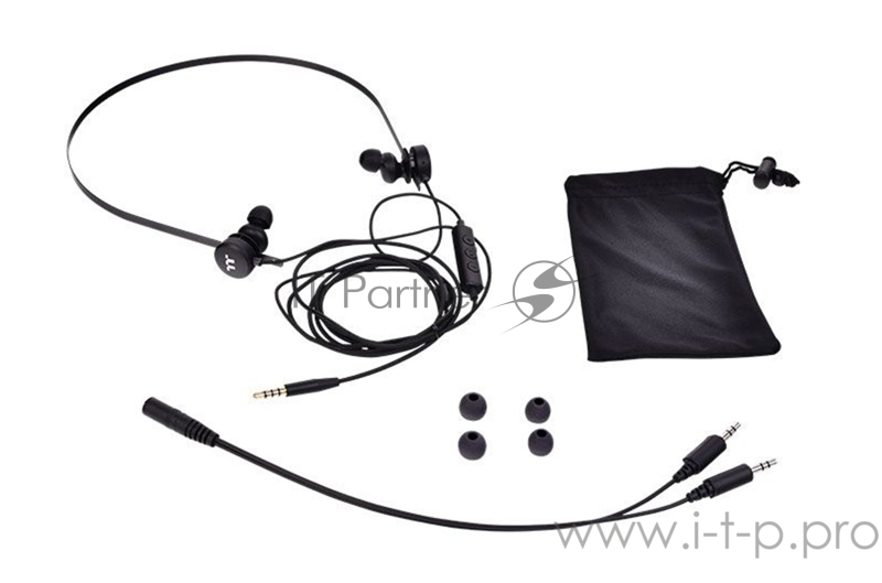 Наушники с микрофоном Thermaltake Isurus Pro V2 черный вкладыши оголовье (GHT-IST-ANIBBK-34)