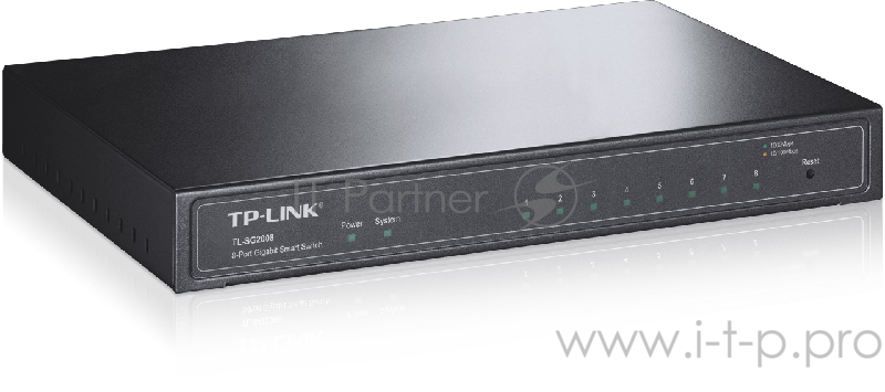 Сетевое оборудование TP-Link SMB TL-SG2008 8-port Pure-Gigabit Desktop Smart Switch, 8 10/100/1000Mbps RJ45 ports, Tag-based VLAN, STP/RSTP/MSTP, IGMP V1/V2/V3 Snooping, DHCP Filtering, 802.1P Qos, Rate Limiting, Voice VLAN,