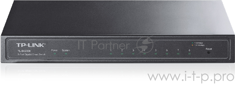 Сетевое оборудование TP-Link SMB TL-SG2008 8-port Pure-Gigabit Desktop Smart Switch, 8 10/100/1000Mbps RJ45 ports, Tag-based VLAN, STP/RSTP/MSTP, IGMP V1/V2/V3 Snooping, DHCP Filtering, 802.1P Qos, Rate Limiting, Voice VLAN,