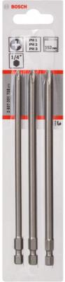 Биты Bosch 2607001758 3 БИТЫ PH1/2/3 152ММ XH