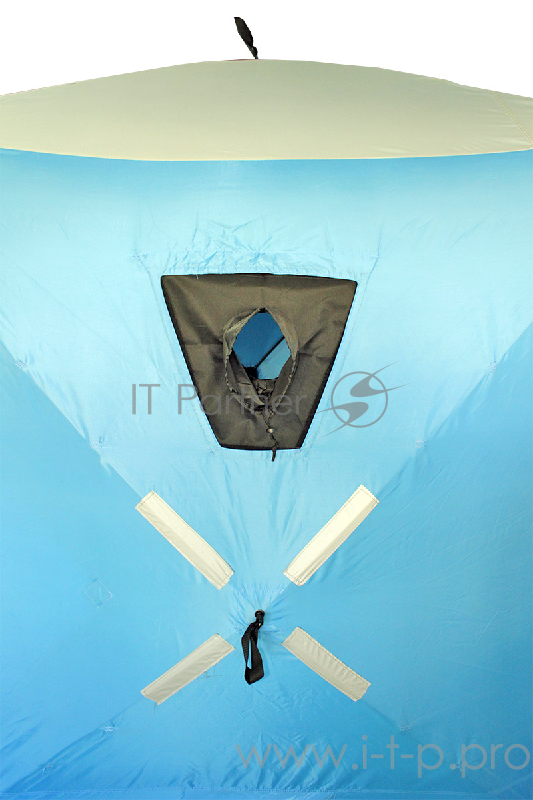 Окно для палатки куб с выходом под трубу