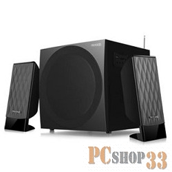 Колонки MICROLAB M-300U 2 колонки+сабвуфер дерево чёрные (38W RMS), FM-тюнер