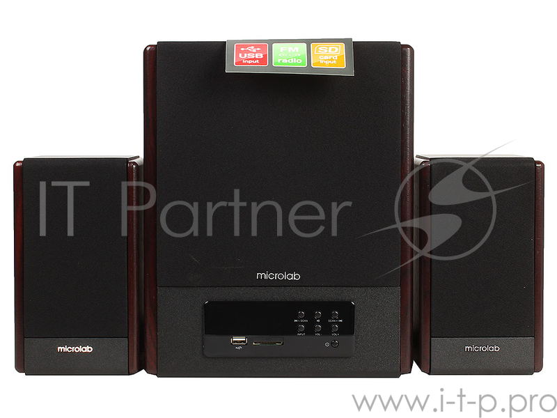 Колонки MICROLAB FC530U USB wooden {2.1, SD,USB,FM}
