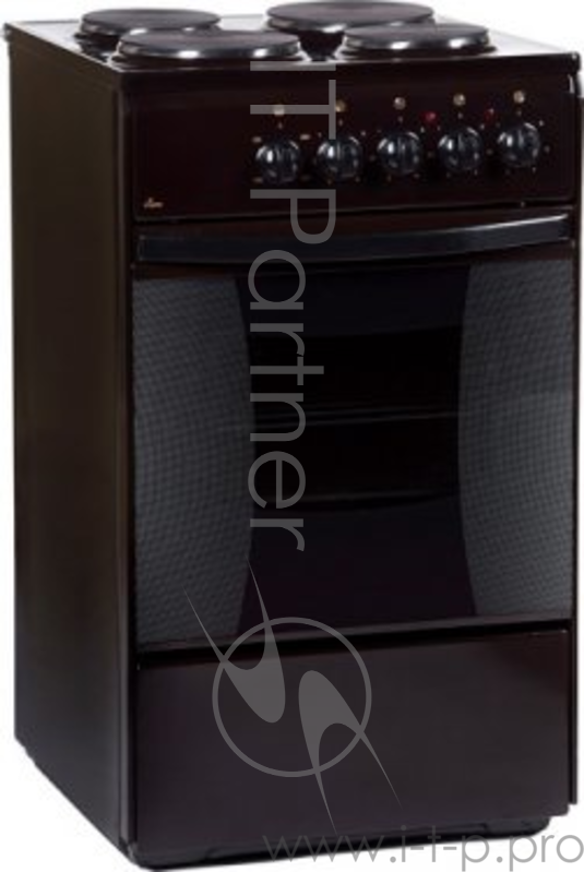 Плита Электрическая Flama FE 1403 B коричневый эмаль