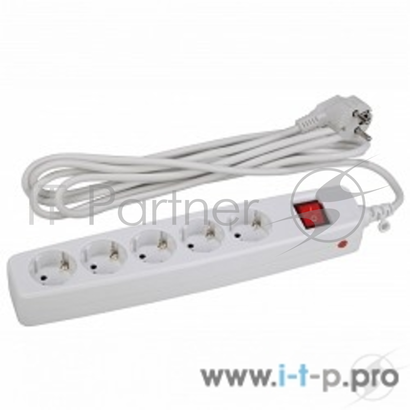 ЭРА Удлинители бытовые, Сетевые фильтры ЭРА C0039530 Сетевой фильтр SF-5es-2m-W белый {3x1 мм2, со шт, с выкл, 5гн, 2м, защита от короткого замыкания, от перегрузки, от импульсных и высокочастнотных помех}