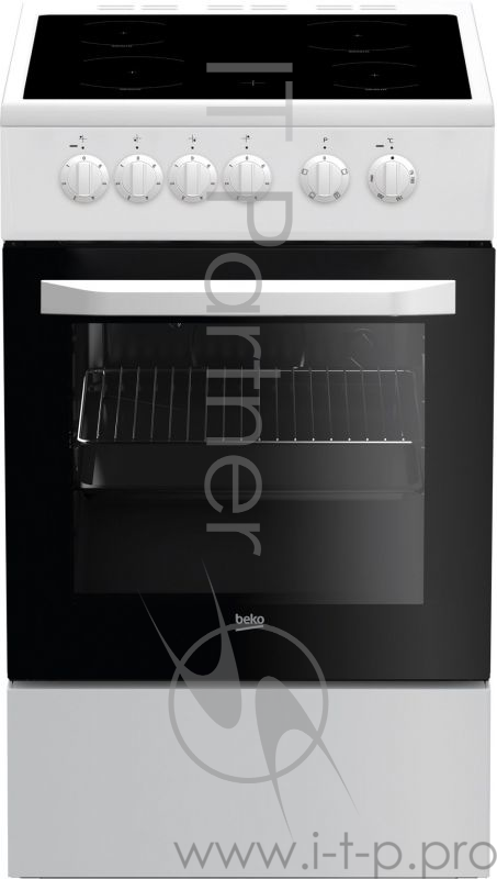 Плита электрическая BEKO FFSS 57000 W белый
