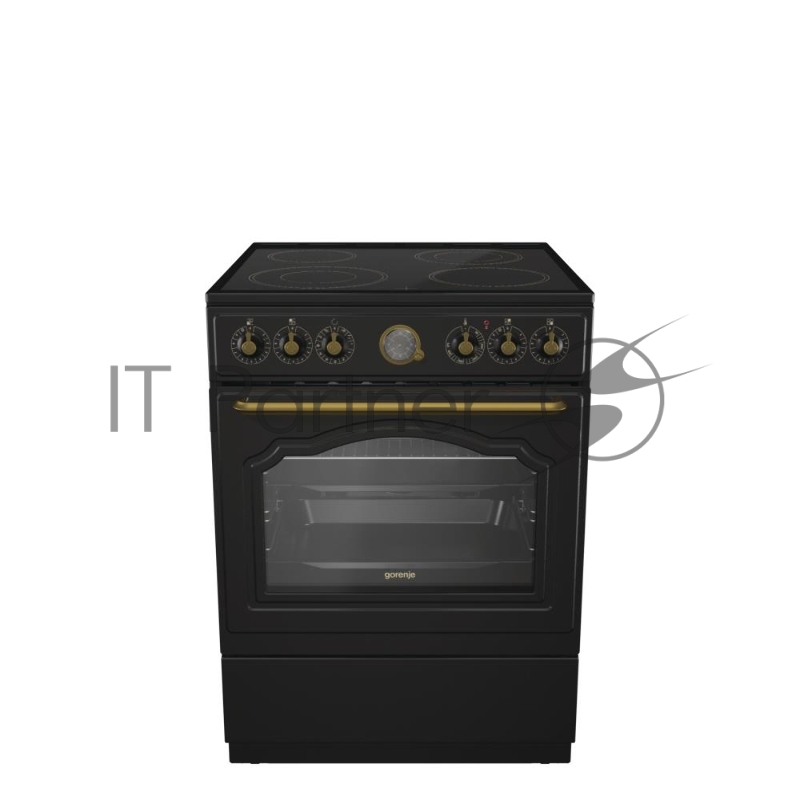 Плита Электрическая Gorenje EC62CLB антрацит стеклокерамика