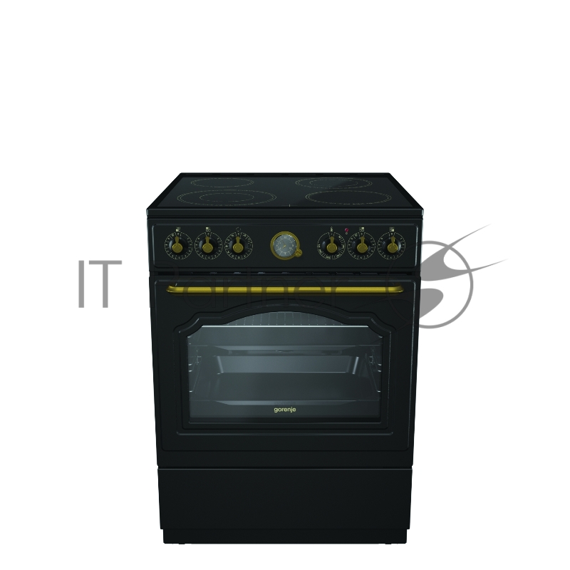 Плита Электрическая Gorenje EC62CLB антрацит стеклокерамика