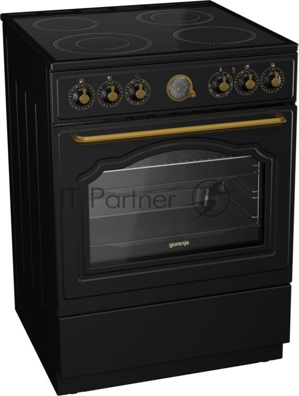 Плита Электрическая Gorenje EC62CLB антрацит стеклокерамика