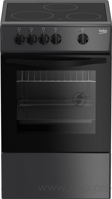 Плита электрическая BEKO FCS47007A антрацит стеклокерамика