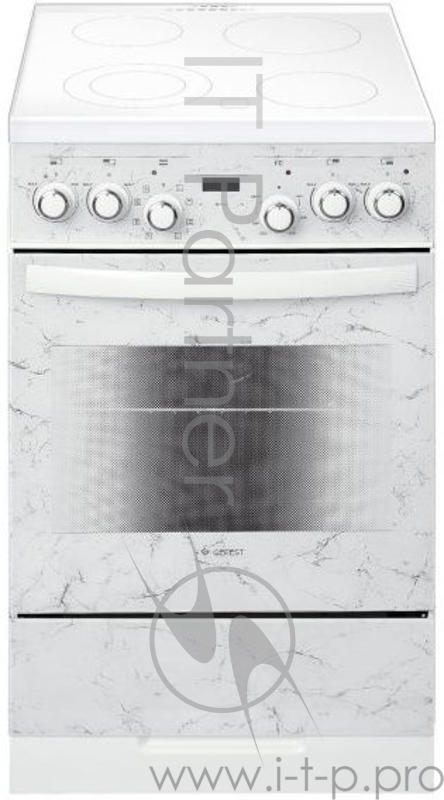 Плита электрическая GEFEST ЭП Н Д 5560-03 0052 белый/мрамор