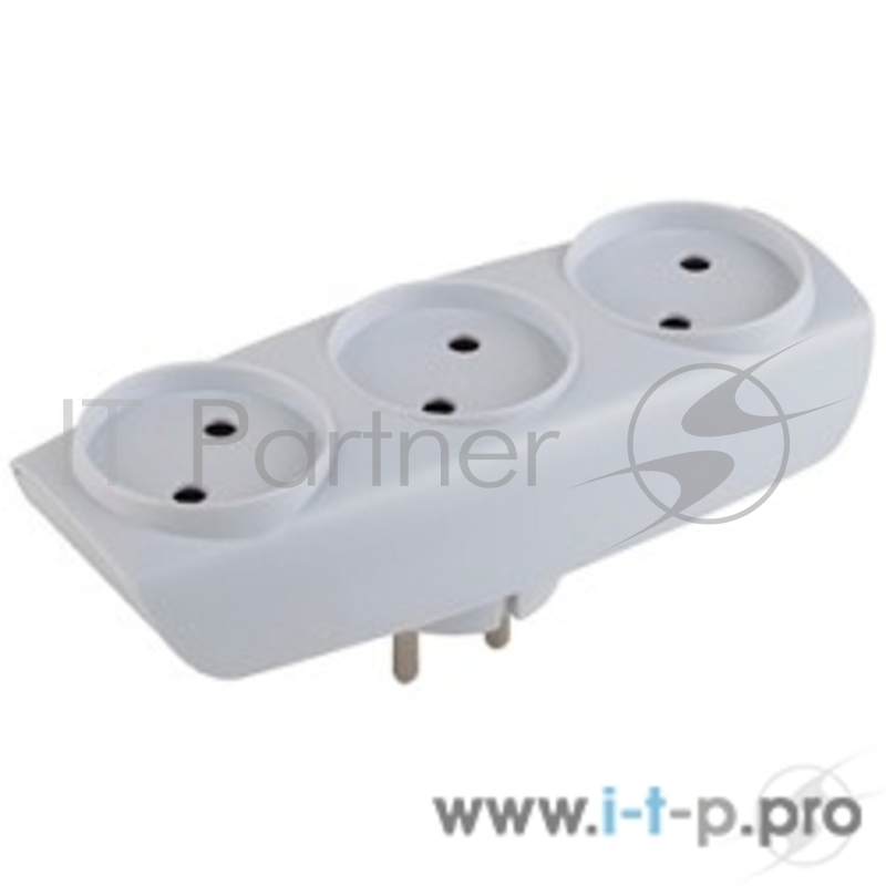 ЭРА Удлинители бытовые, Сетевые фильтры ЭРА C0045527 Разветвитель SP-3-W белый 3гн, без заземл.