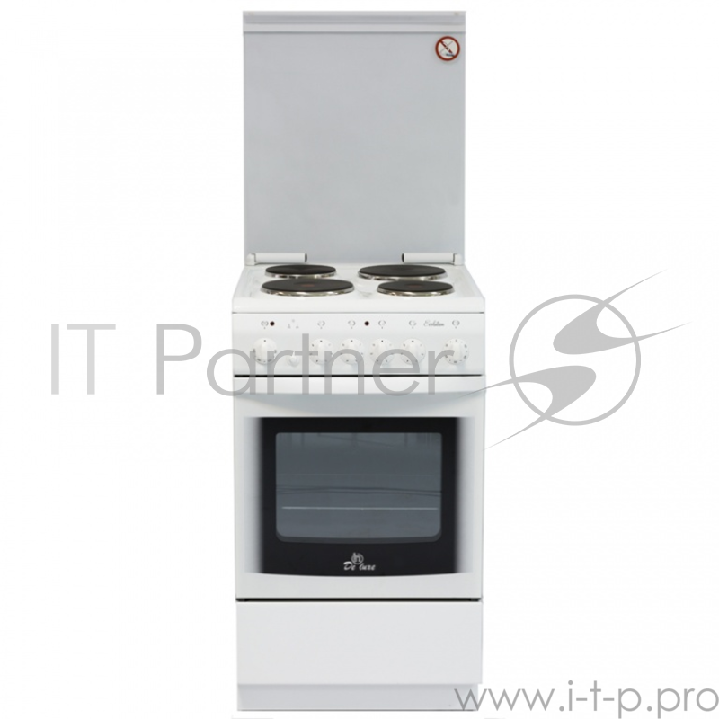 Плита Электрическая De Luxe 5004.10э КР белый