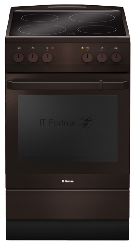 Плита Электрическая Hansa FCCB54000 коричневый