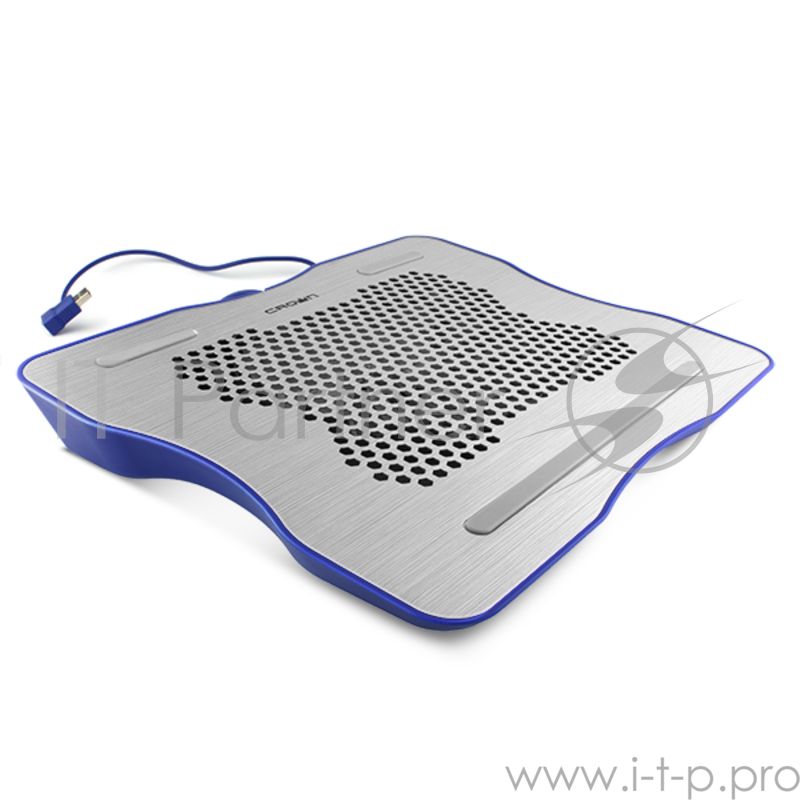 Аксессуар к ноутбуку CROWN Подставка для ноутбука CMLC-1001 silver&blue (до 15,6 , материал металл Вес 530 г Размер 331* 264*43 мм)