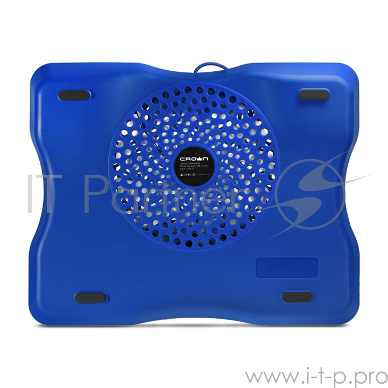 Аксессуар к ноутбуку CROWN Подставка для ноутбука CMLC-1001 silver&blue (до 15,6 , материал металл Вес 530 г Размер 331* 264*43 мм)