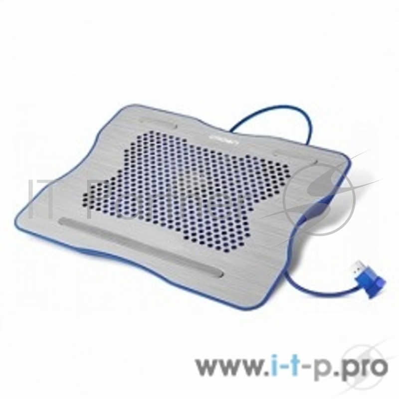 Аксессуар к ноутбуку CROWN Подставка для ноутбука CMLC-1001 silver&blue (до 15,6 , материал металл Вес 530 г Размер 331* 264*43 мм)