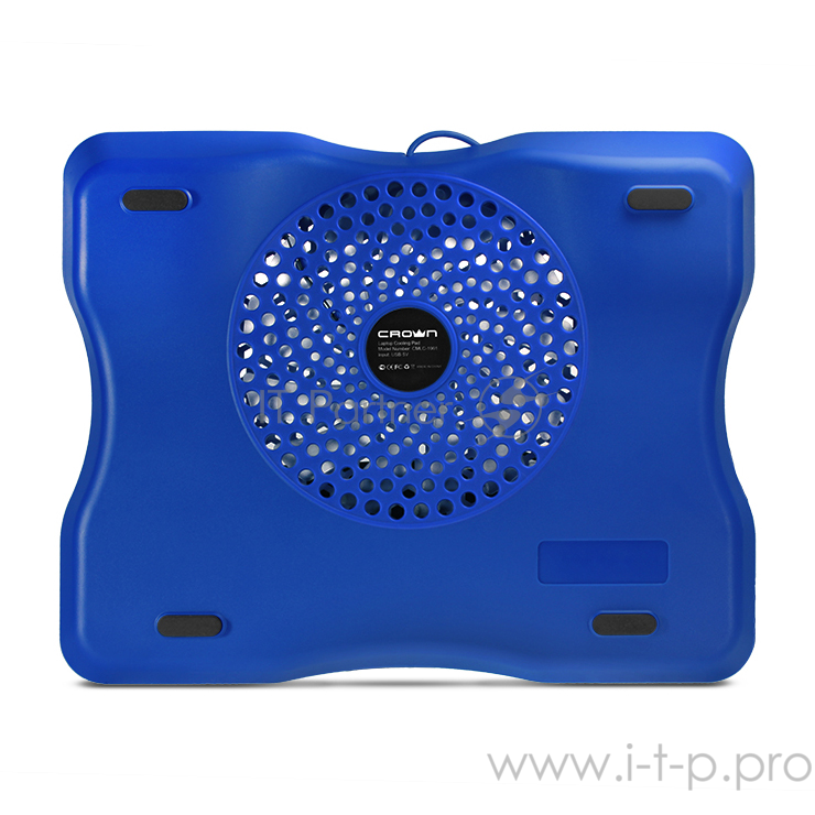 Аксессуар к ноутбуку CROWN Подставка для ноутбука CMLC-1001 silver&blue (до 15,6 , материал металл Вес 530 г Размер 331* 264*43 мм)