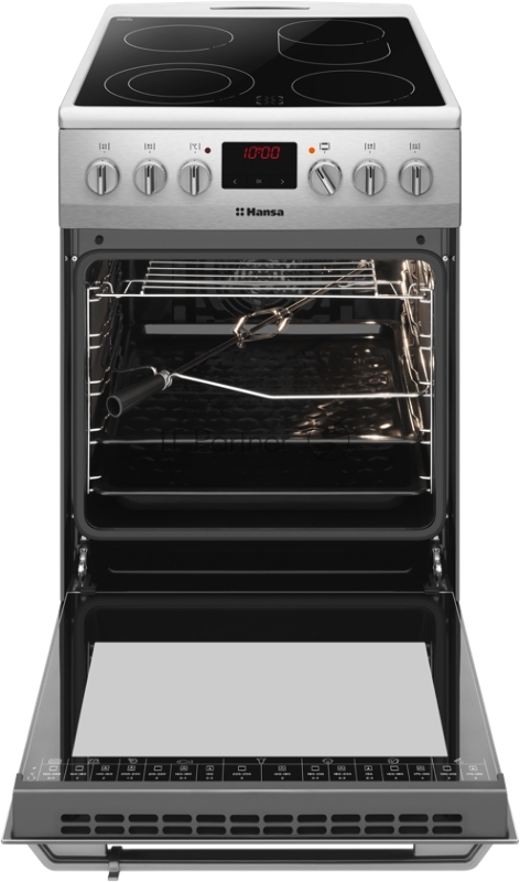 Плита Электрическая Hansa FCCX59129 серебристый