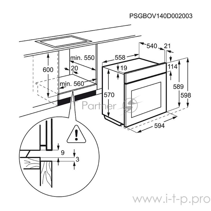 Духовой шкаф Электрический Zanussi OPZA4210B чёрный, утапливаемые переключатели, таймер отключения, отложенный старт, будильник, хромированные направляющие из нержавеющей стали,2 стекла, каталитическая очистка
