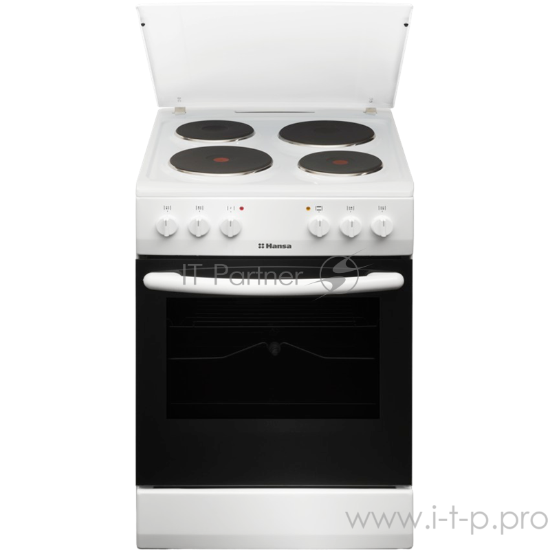 Электрические плиты Hansa/ 85х50х60, эмаль, электрическая, гриль, вертел, таймер, белая