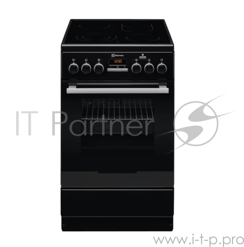 Электрическая плита ELECTROLUX EKC954908K / 85х50х60, стеклокерамика, электрическая с паром, таймер, 11 режимов, телескопический направляющие, нерж.сталь