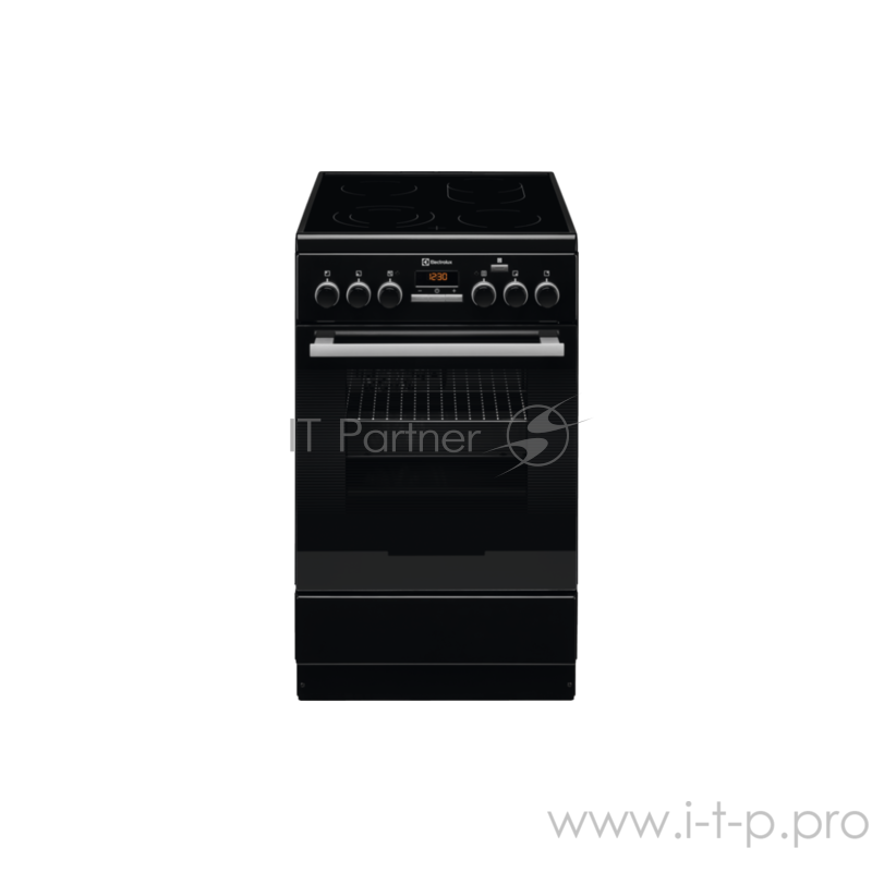 Электрическая плита ELECTROLUX EKC954908K / 85х50х60, стеклокерамика, электрическая с паром, таймер, 11 режимов, телескопический направляющие, нерж.сталь