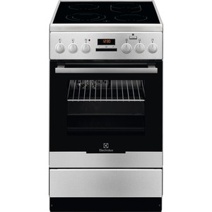 Электрическая плита ELECTROLUX EKC954901X / 85х50х60, стеклокерамика, электрическая с паром, таймер, 11 режимов, нерж.сталь